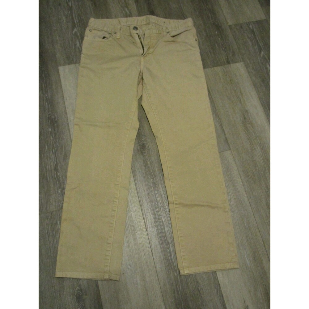American Eagle Slim Straight Leg Tan Jeans 32/30 Mens Denim Jeans